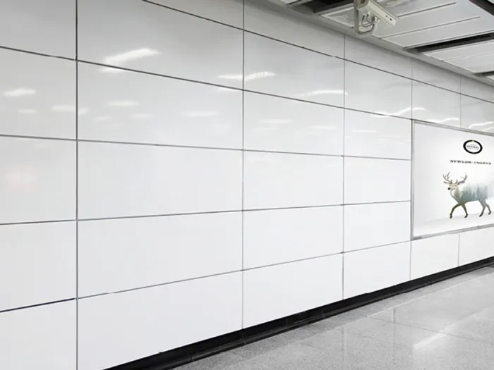 Porcelain Enameled Steel Interior Corridor Cladding