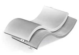 Wave-Form Double Curved Aluminum Panel