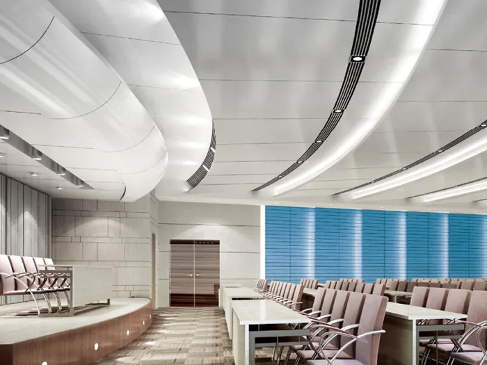 Curved Micro Perforated Acoustic Ceiling Panel