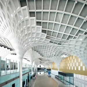 Curved Grid Aluminum Ceiling Panels