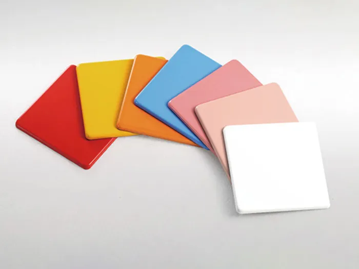 Custom Finish Porcelain Enameled Steel Panel Samples