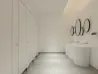 Contemporary Public Restroom Steel Partitions