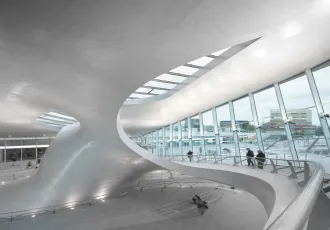 Sculptural Multi-Curved Aluminum Panel
