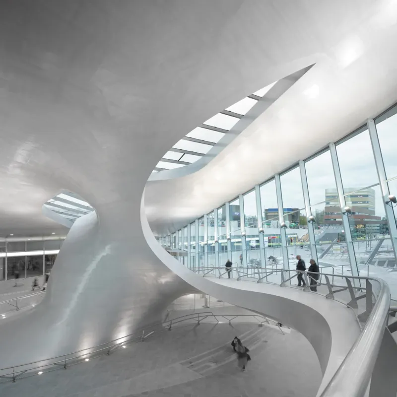 Sculptural Multi-Curved Aluminum Panel