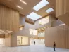 Wood Grain Aluminum Tube Feature Ceiling