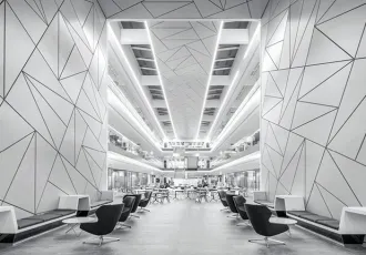 Geometric Faceted Aluminum Wall Panels