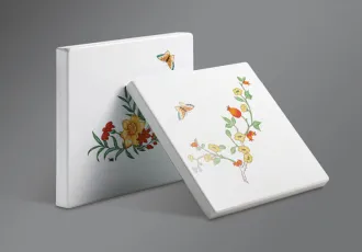 Floral Printed Porcelain Enameled Steel Panel
