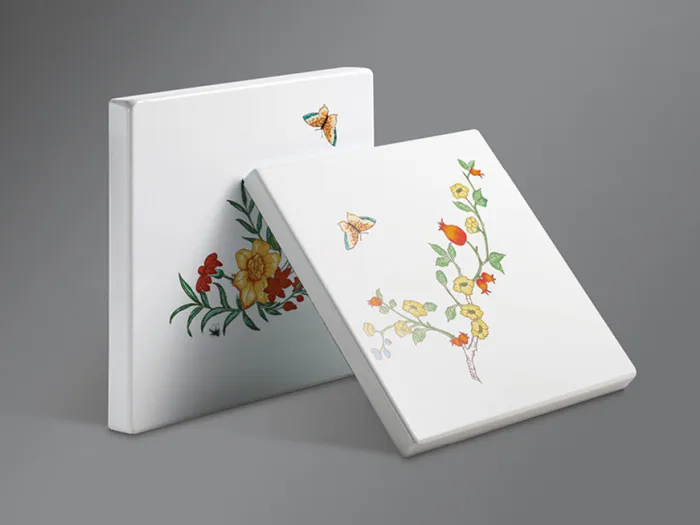 Floral Printed Porcelain Enameled Steel Panel