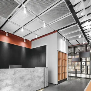 Modular Grid Expanded Metal Ceiling