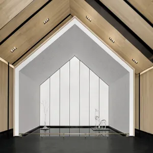Gable-Form Wood-Grain Fire-Resistant Composite Panels