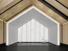 Gable-Form Wood-Grain Fire-Resistant Composite Panels