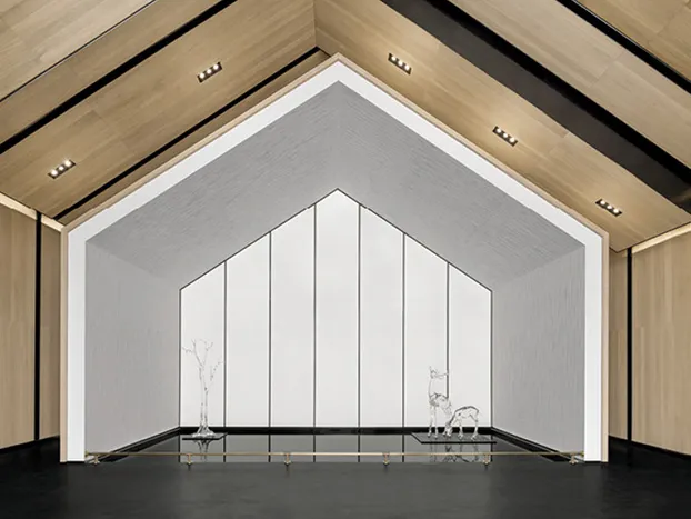 Gable-Form Wood-Grain Fire-Resistant Composite Panels