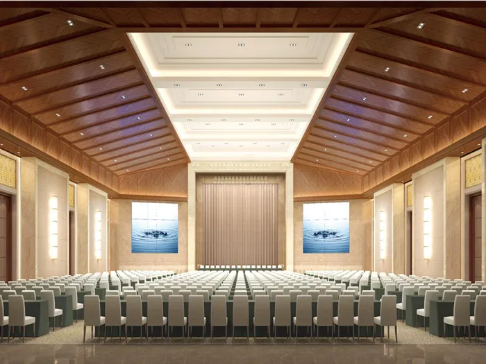 Wood Grain Micro Perforated Acoustic Hall Panel