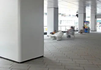 White Square Seamless Aluminum Column Cover