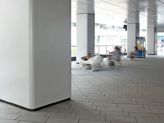 White Square Seamless Aluminum Column Cover