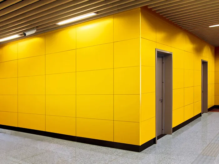 Porcelain Enameled Steel Panel for High-Visibility Corridor Interiors