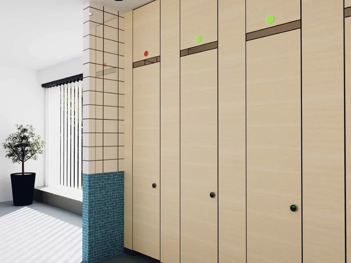 Full-Height Steel Restroom Partitions