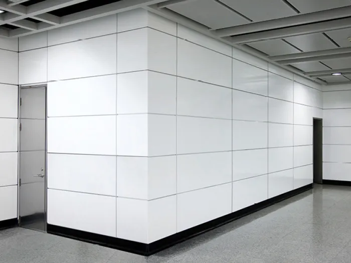Porcelain Enameled Steel Corner Wall Cladding