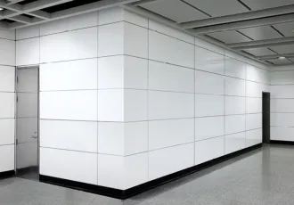 Porcelain Enameled Steel Corner Wall Cladding
