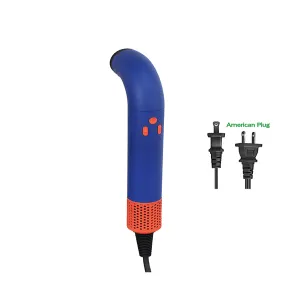 USA201 blue Curved Body Hair Dryer