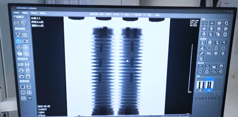 The products are subject to rigorous X-ray testing to guarantee the quality of each individual product.