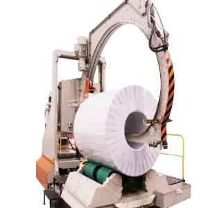 Full-automatic core-through wrapping machine