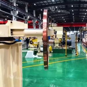 Copper strip specialized packaging assembly line