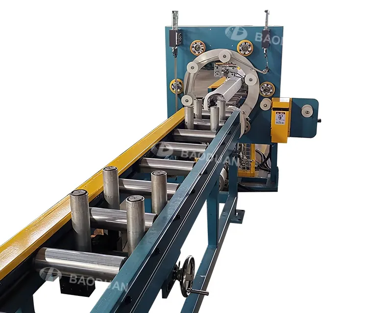 Horizontal wrapping machine