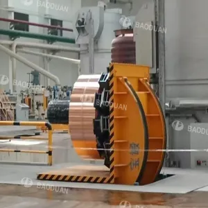 Hydraulic upender with lifting shaft