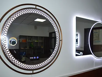 Integrated defogger and heated smart mirror