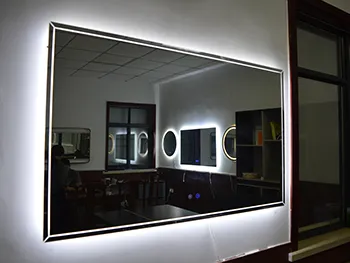 Frameless modern bathroom smart mirror