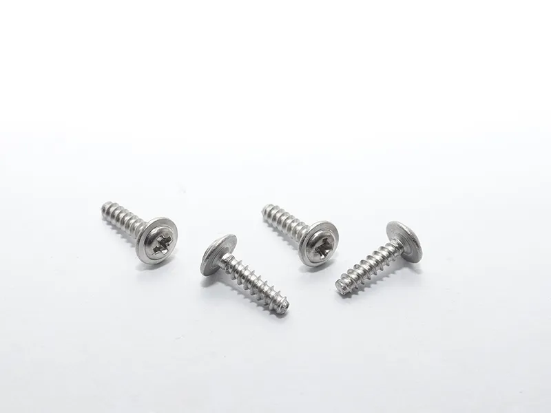 Phillips head self-tapping screws with washer