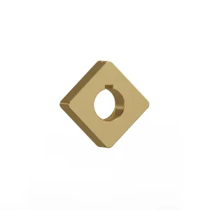 square collar with yellow zinc plating
