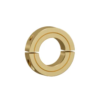 2pcs split collar with yellow zinc plating