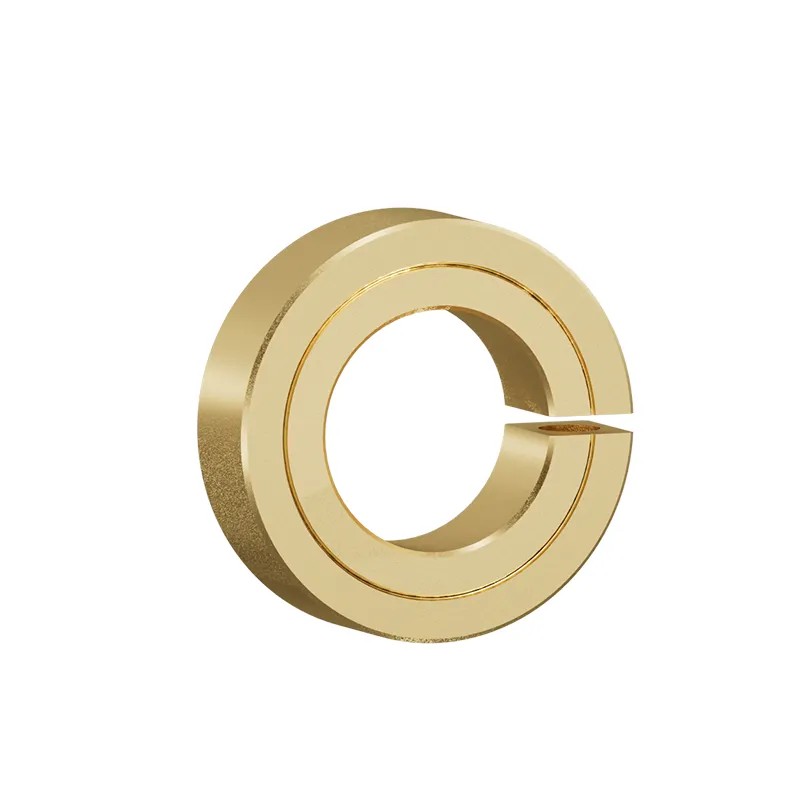 single split collar  with yellow zinc plating