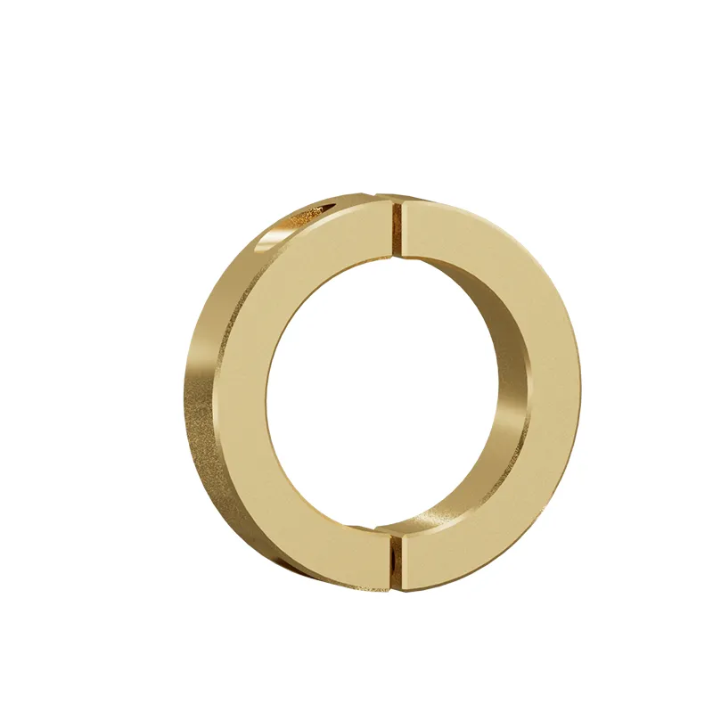 double split collar with yellow zinc plating