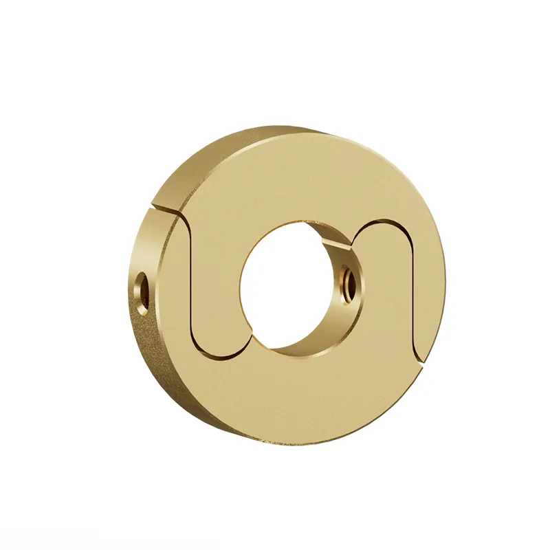S type split collar with yellow zinc plating