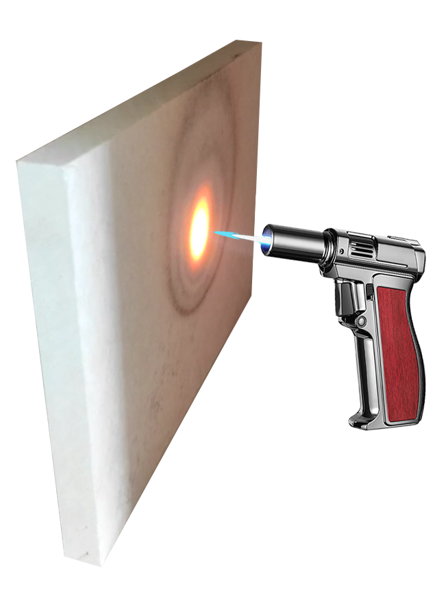 Refractory board especially for high temperature requirement 
