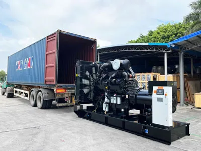 Penghantaran set penjana diesel berkuasa Cummins 800KW siap sedia
