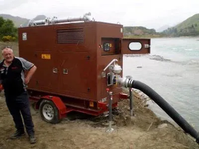 Water pump sets powered by diesel engine in New Zealand