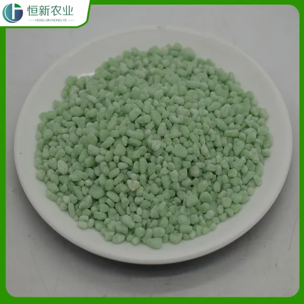 เม็ดเฟอร์รัสซัลเฟตเกรดเกษตรและอาหารสัตว์ที่ละลายน้ำได้ง่าย