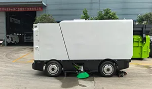 Pure electric driverless sweeper truck