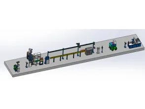 80+40 Extrusion Shaking Table Coating Integrated Production Line