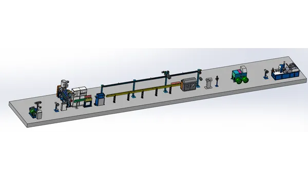 80+40 Extrusion Shaking Table Coating Integrated Production Line