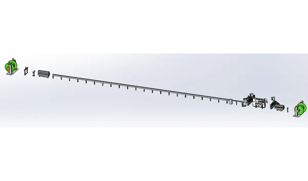 80+120 High-efficiency Frame Empty Line Extrusion Production Line