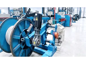 800mm steel belt armoring machine for motors + 600/2 non-metallic wrapping production line