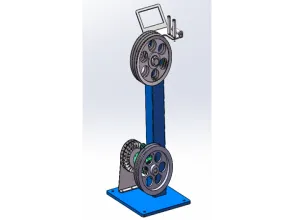 Vertical double-wheel tension frame (300+300 wheels)