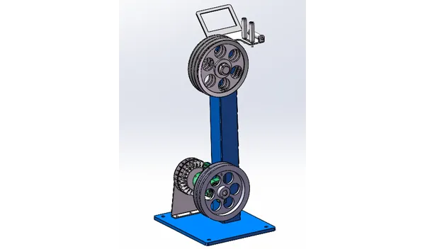 Vertical double-wheel tension frame (300+300 wheels)