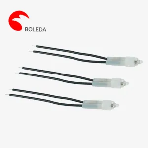 Dia.10mm Neon indicator lamp with resistor, cable BL-10-04