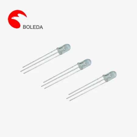 5mm led round with three lead wire